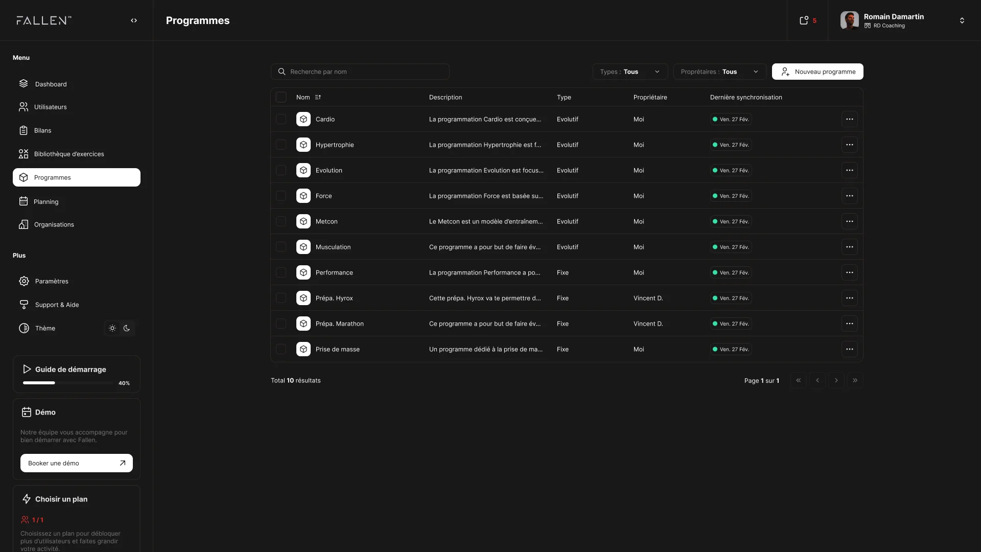 User Programs